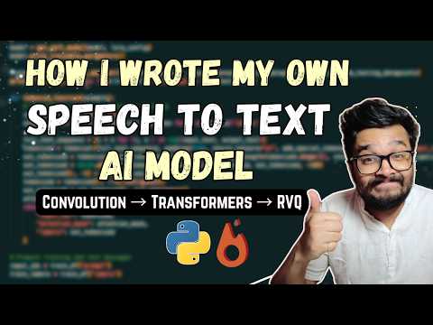 Building awesome Speech To Text Transformers from scratch - One line of Pytorch at a time!