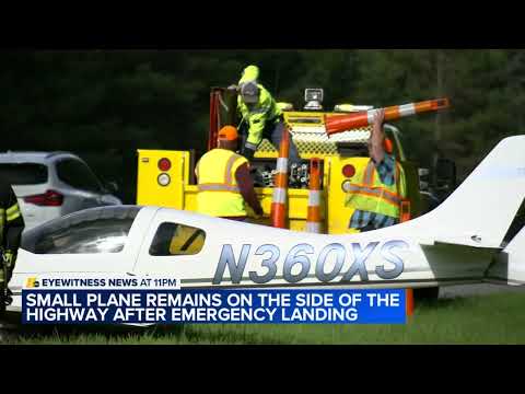 Airplane hits SUV during crash landing on US-1