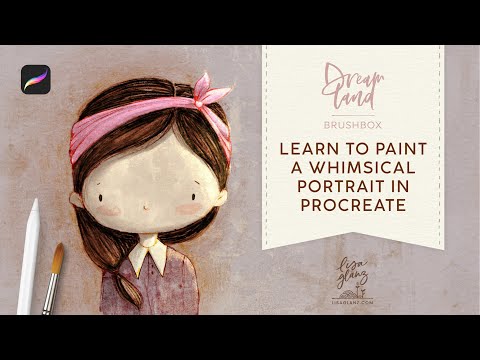 How to paint a whimsical girl portrait in Procreate