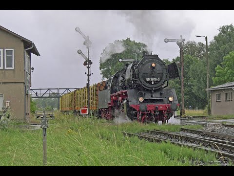 Beladener Holzzug mit 1600t wird 50 3616 fast zum Verhängnis