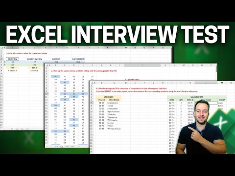 Excel Job Interview Test 2024 | 4 Questions to Solve | Can you Pass?