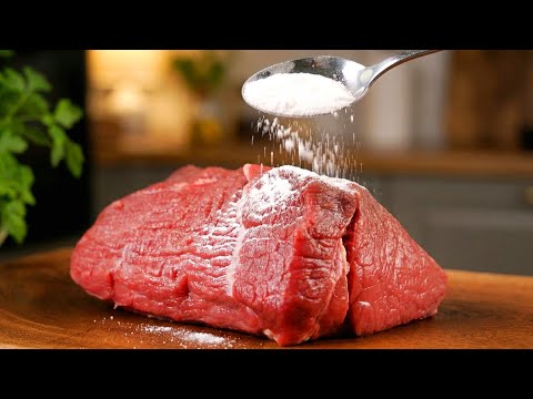 Zartes Rindfleisch in 5 Minuten! Das Geheimnis,das härteste Rindfleisch schnell zart zu machen