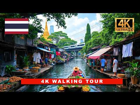 Walking Bangkok’s Best Street Markets & Skyline Views | 4K HDR Tour