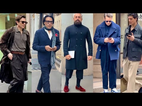 ITALIAN MEN’S STYLE 🇮🇹WINTER 2026 MEN‘S FASHION. STREET STYLE ARMANI MFW 2026 #gqkorea  