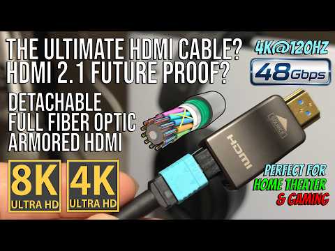 The Ultimate HDMI Cable: One Cable to Rule Them All – RUIPRO 8K Detachable Full Fiber Optic HDMI 2.1