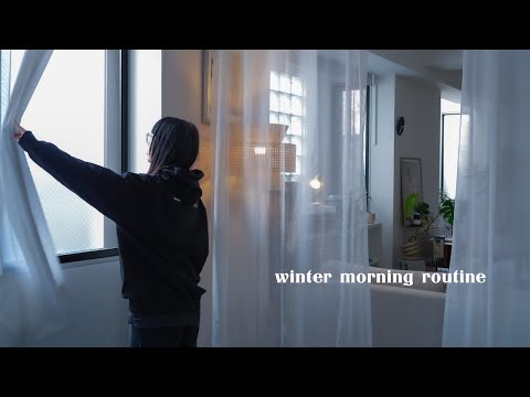 a simple morning routine in winter, spend the day positive, new journal