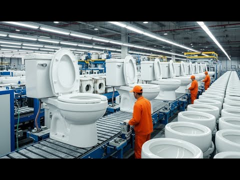 Inside the Ceramic City: Casting and Firing 5,000 Toilets in a Massive Factory