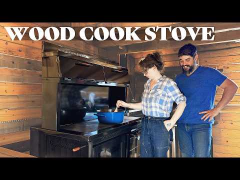 Installing a New Wood Cook Stove in my Off Grid Log Cabin - Heco 520