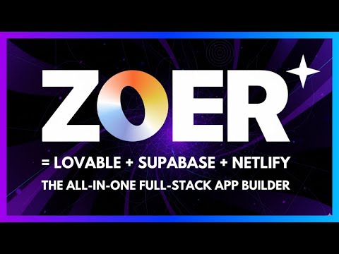I Built a Full-Stack App in 5 Mins: Vibe Coding with Zoer (Lovable + Supabase + Netlify in One)