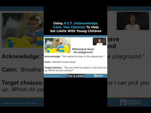 Using A.C.T. to Help Set Limits With Young Children