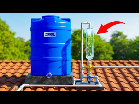 Free Water! 3-in-1 Filter Project From PVC Drain Pipe + Blue Barrel Turns Rainwater Into Clean Water