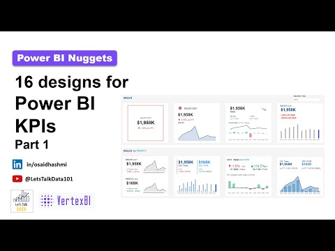 16 Stunning KPI Designs in Power BI | Make Your Dashboards Stand Out with Native Visuals! (Part 01)