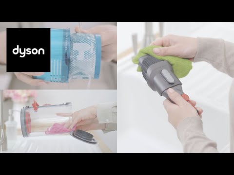 How to clean your Dyson Gen5detect™ cordless vacuum's washable parts