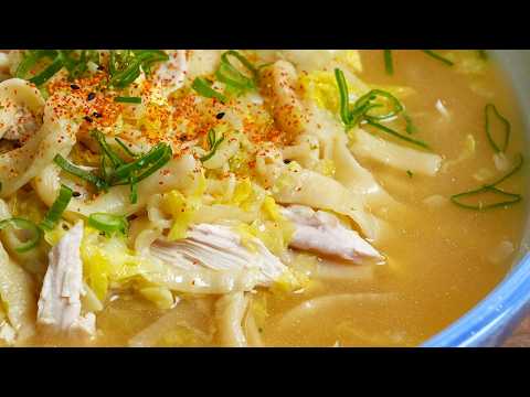 Ultimate Chicken Noodle Soup — Pressure-Cooker Stock, Hand-Cut Noodles