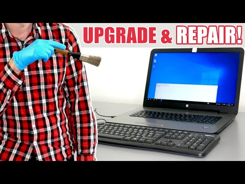 My FIRST laptop DEEP CLEANING [4K] (HP 17-y004nf)
