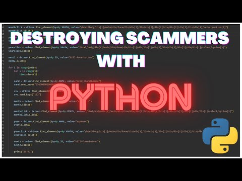 Destroying Scammers With Python!
