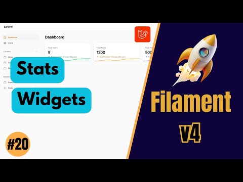 Stats Widgets - FilamentPHP v4 (Ep 20)