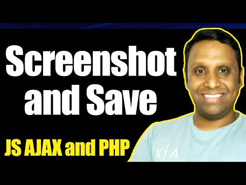 How to take a Screenshot and Save using JavaScript AJAX and PHP | Programming with Vishal