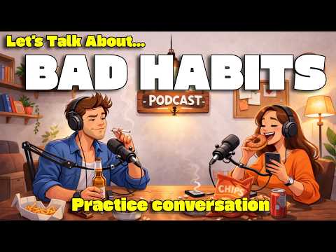 How to Talk About BAD HABITS in English | Real English Podcast Conversation Practice