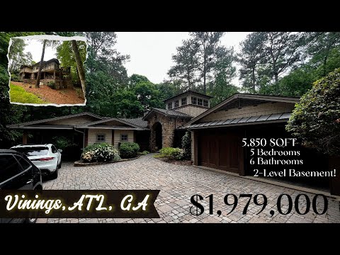 A Look Inside of this Gorgeous, Million-Dollar Mansion with 2 Basements! For Sale & Rent - Atlanta