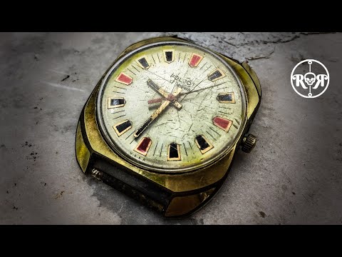 Restoration of a rare soviet Poljot watch - 24K Gold Plating - USSR Poljot 2609H