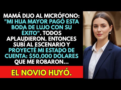 Mamá Dijo Al Micrófono: "Mi Hija Mayor Pagó Esta Boda De Lujo Con Su Éxito". Todos Aplaudieron...