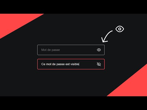 Afficher / Cacher sur un champ de mot de passe (avec JavaScript)