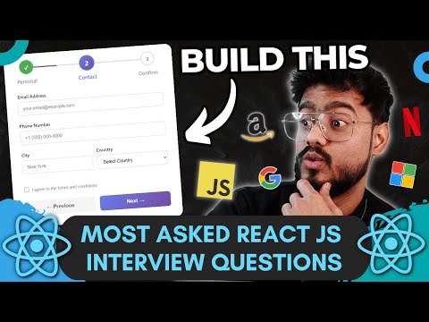 React JS Interview Questions ( Multi Step Form ) - Frontend Machine Coding Interview 🔥🔥
