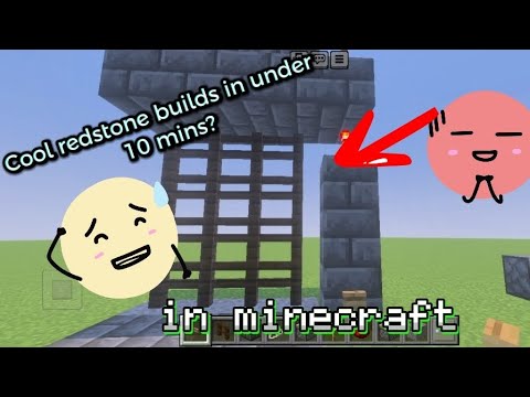 4 cool redstone builds in under 10 minutes
