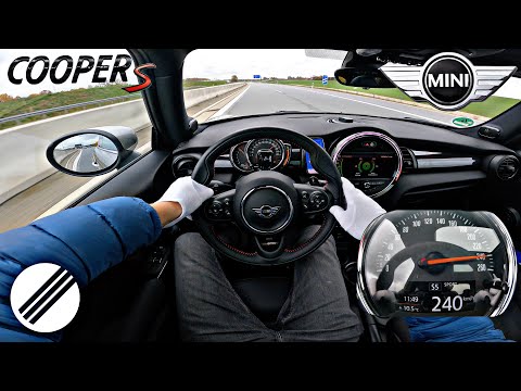 MINI COOPER S F56 TOP SPEED DRIVE ON GERMAN AUTOBAHN 🏎