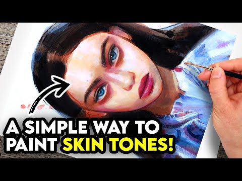 How to mix SKIN TONES with Acrylics! 🎨