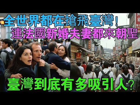 法國新婚夫妻來台灣!全球桃園機場單日入境突破十五萬人!全世界為何瘋狂湧入台灣的驚人真相