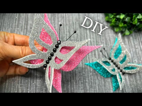 🦋How To Make Butterfly🦋Do it yourself foamiran Butterfly🦋Butterfly making from EVA🦋Idea