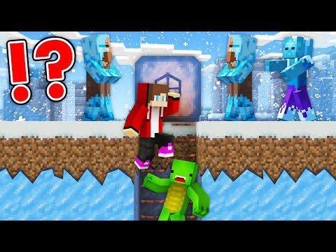 COLD WINTER APOCALYPSE vs JJ and Mikey Doomsday Bunker in Minecraft - Maizen