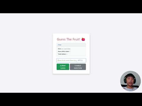 Creating a Guess The Fruit Game