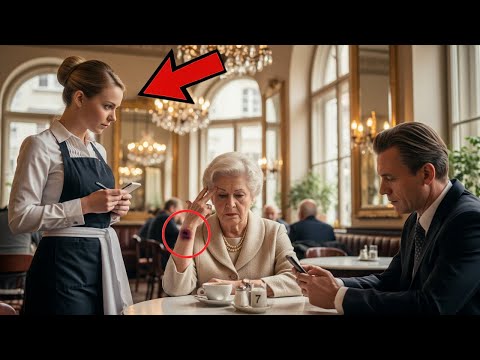 The waitress recognized the old lady's secret signs – what she did next made everyone cry.