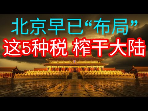 北京早已“布局”:这5种税榨干大陆,正把普通人逼上绝路!