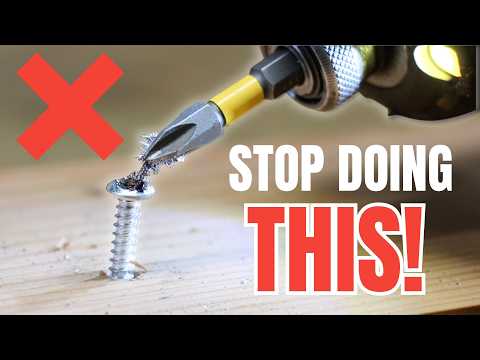 7 PAINFUL Mistakes Beginners (and DIYers) Make with Screws
