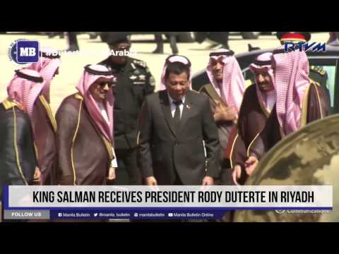 King Salman receives President Duterte in Riyadh