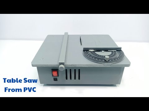 Homemade Mini Table Saw From PVC V2| Ideas And Creative From PVC.