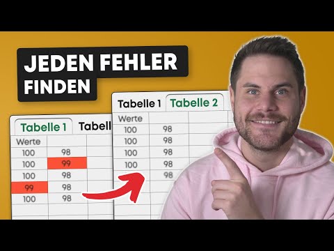 Zwei Tabellen VERGLEICHEN und Unterschiede finden in Excel