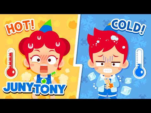 Hot vs Cold ❄️🔥 Opposite Song | Educational Songs for Kids | JunyTony