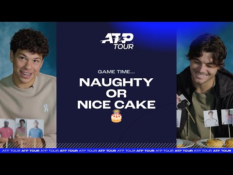Tennis Players Place Each Other On The Naughty Or Nice Cake 🤭 🎂