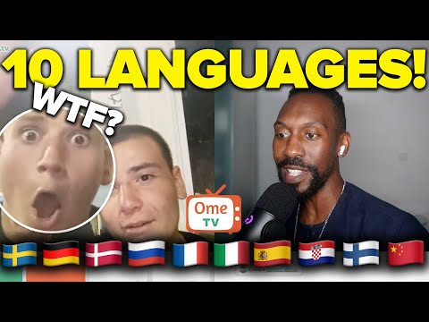 American POLYGLOT Glitches The Matrix in 10 Languages On OmeTV