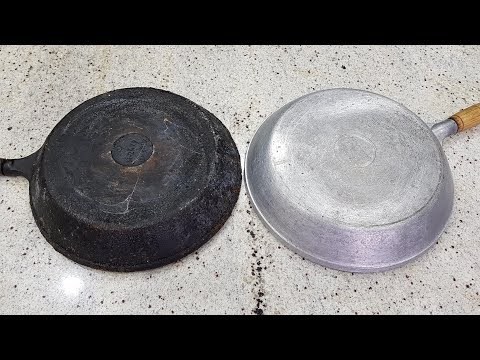 HOW TO CLEAN A FRYING PAN FROM CARBON LIQUIDS. Issue #562