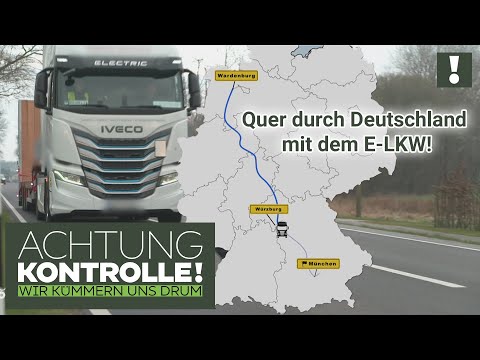 Über 1000 PS im E-LKW! Deutschland-Tour mit dem XXL-Elektroauto! | Achtung Kontrolle