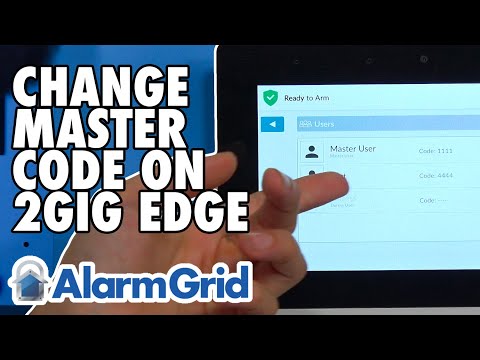 2GIG Edge:   Changing the Master Code