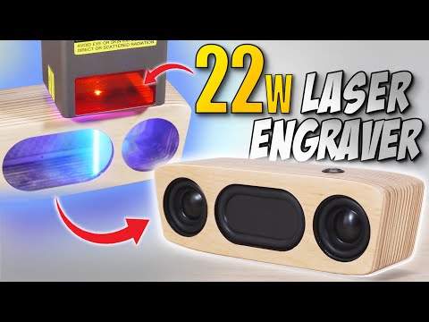 DIY Portable Speaker Build Using a 22W Laser