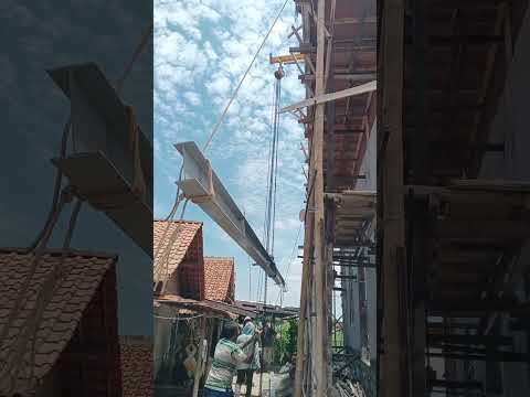 Welder Lifts a Ton of Steel with a Simple Pulley! (Welding Shop Physics) #weding #stickwelding #diy