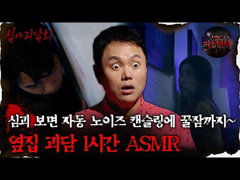 [#심괴ASMR] 심괴 보면~ 자동 노이즈 캔슬링에 꿀잠까지~ 옆집 괴담 1시간 ASMR #심야괴담회#심괴#어둑시니#midnight#horrorstory MBC221208방송